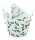 P60R x 175-841 - Texas Muffin Wrap Christmas Holly (500 ctn)